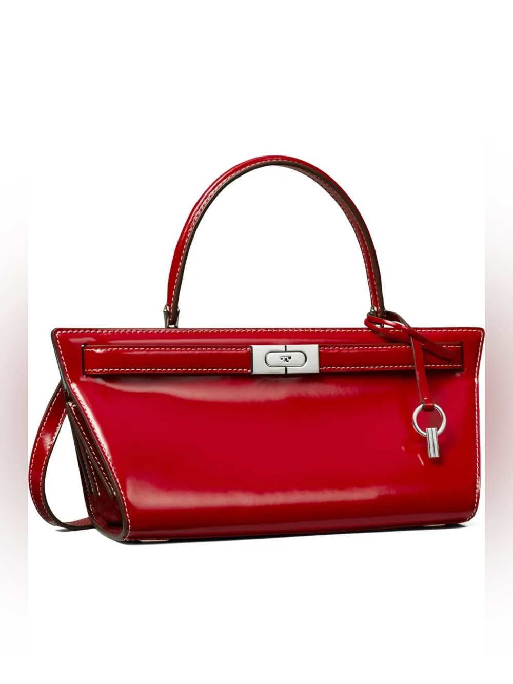 Tory Burch Radziwill Cat eye bag in red stone